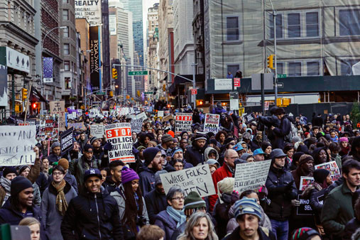 Marchers in Washington, NY, Boston protest police killings | ABS-CBN News