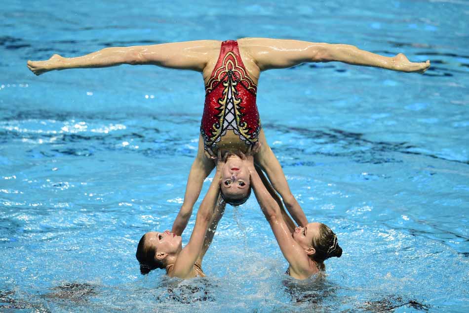 Russian Synchronized Swimmers Compete In World Championships ABS CBN News.