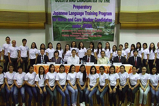 Pinoy nurses, caregivers undergo Japanese language training | ABS-CBN News