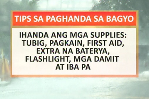 Tips sa paghahanda sa bagyo | ABS-CBN News