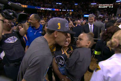 WATCH: Steph Curry Celebrates With Daughter Riley | ABS-CBN News