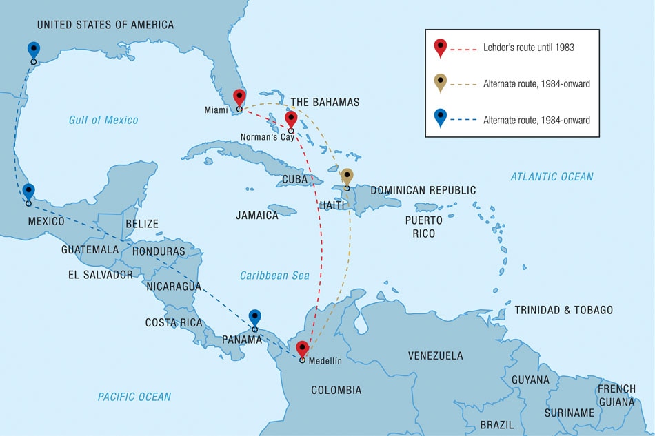 King of sea and sky: tracing Escobar’s drug routes by the vehicles and tactics he used 6