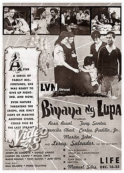 The classic film ‘Biyaya ng Lupa’ is coming to CinemaOne, freshly scanned 3