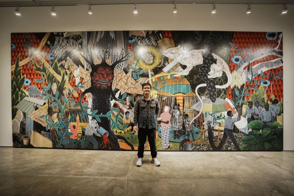 In his first local show in 10 years, Rodel Tapaya paints the myth and madness of a crowded universe 3