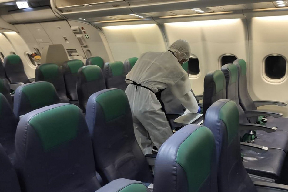 A peek at your next Cebu Pacific flight—masks on, vacant middle seats, cabin crew in PPEs 3