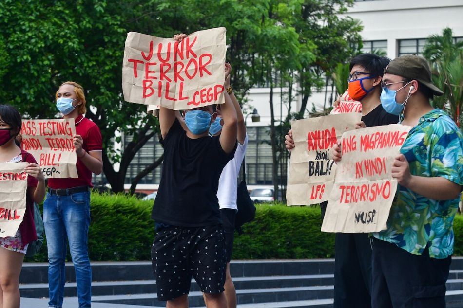 Scenes from the Anti-Terror bill protest: Despite their masks, they let their voices be heard 13