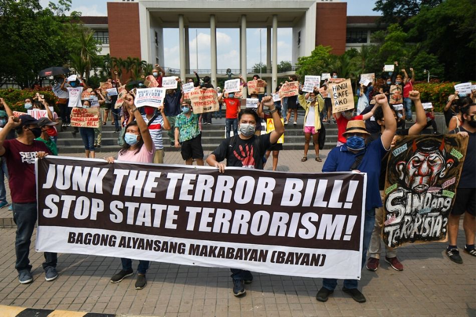 Scenes from the Anti-Terror bill protest: Despite their masks, they let their voices be heard 14