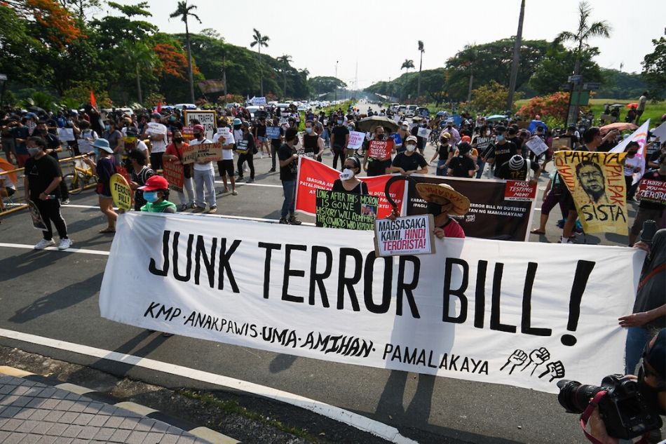 Scenes from the Anti-Terror bill protest: Despite their masks, they let their voices be heard 17