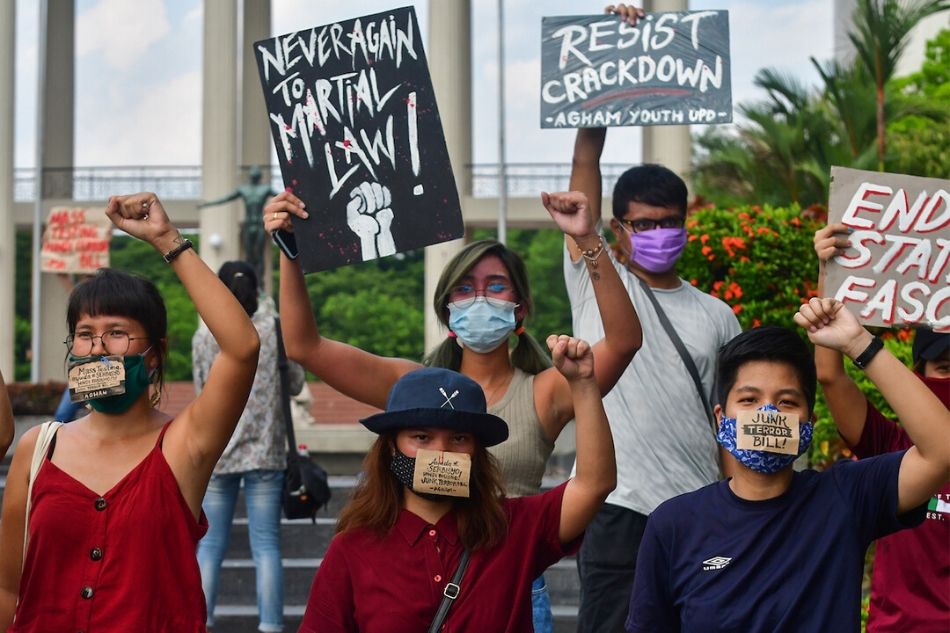 Scenes from the Anti-Terror bill protest: Despite their masks, they let their voices be heard 22
