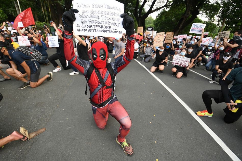 Scenes from the Anti-Terror bill protest: Despite their masks, they let their voices be heard 37
