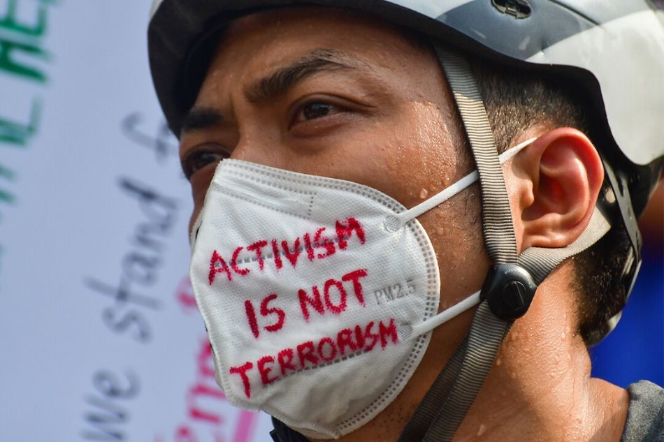 Scenes from the Anti-Terror bill protest: Despite their masks, they let their voices be heard 38