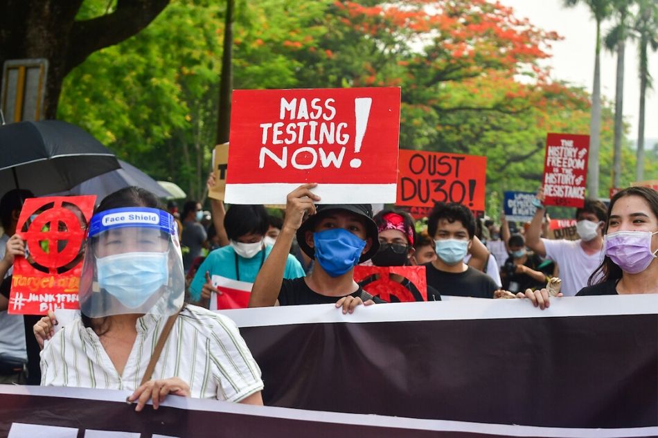 Scenes from the Anti-Terror bill protest: Despite their masks, they let their voices be heard 8