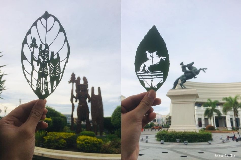 LOOK! This Ilonggo shows pride in his city by capturing its landmarks through leaf art 3