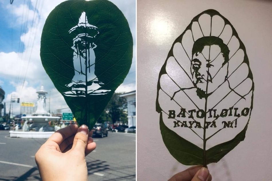 LOOK! This Ilonggo shows pride in his city by capturing its landmarks through leaf art 4