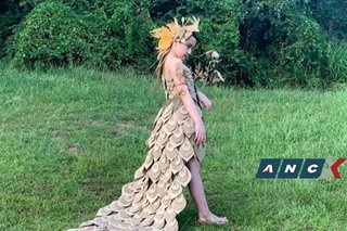 This girl’s winning costume was made from balikbayan boxes by her ex-OFW dad