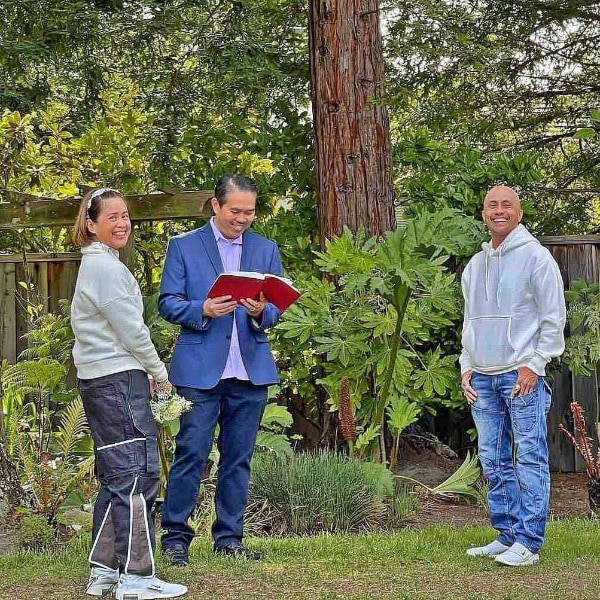 Ernie Lopez weds Michelle Arville in a simple jeans-and-sweater ceremony in California 3