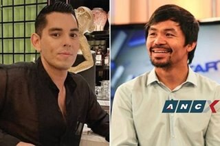 What’s wrong with this pic of Raymond Gutierrez with Sen. Pacquiao?