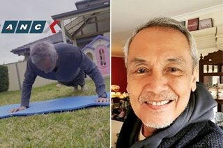 Jim Paredes did 75 push-ups to mark 70th birthday 