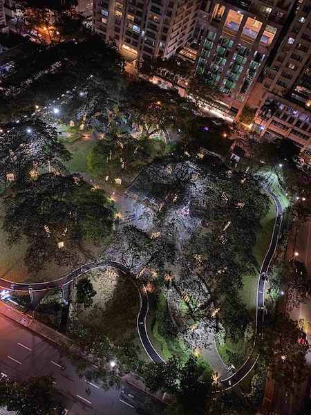 Aerial view of Jaime Velasquez Park 
