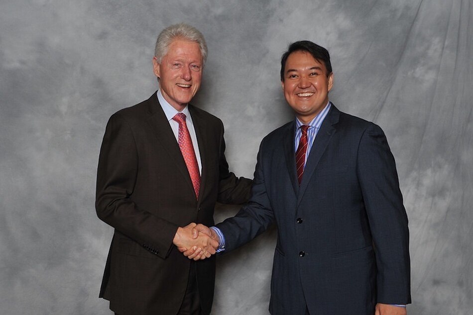 Patrick Fernandez with Former U.S. Pres. Bill Clinton