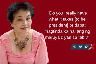 Prof Clarita Carlos’ brutal zingers for presidentiables 