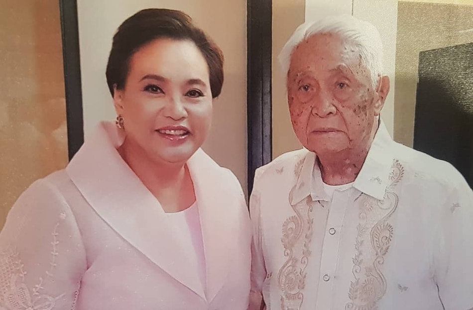 Rowena Guanzon with her late father Sixto Guanzon