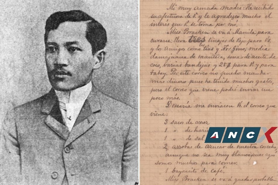 Rizal letters to his mother, sister to be auctioned 2