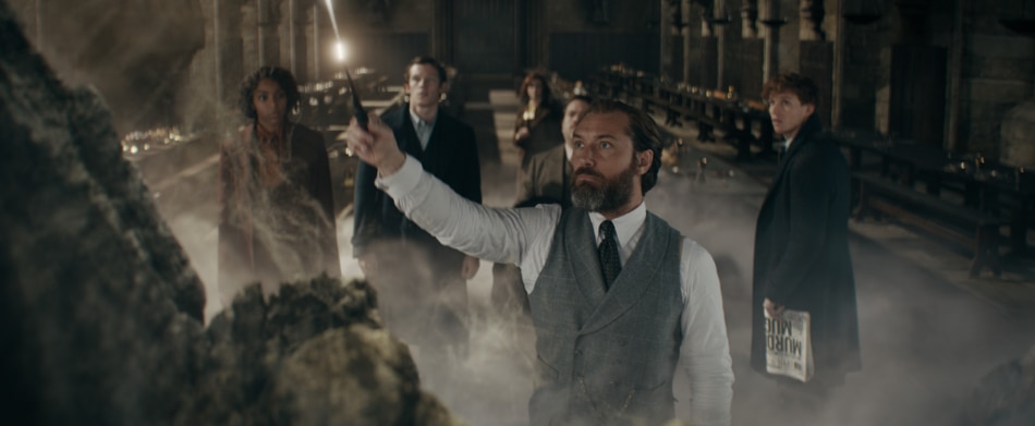 Jude Law as Albus Dumbledore in the fantasy adventure “Fantastic Beasts: The Secrets of Dumbkedore”