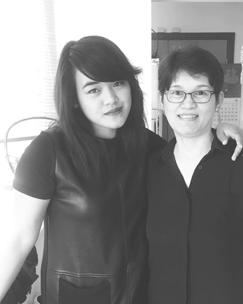 With her mother Georgia. From @xyzacruzbacani on Instagram