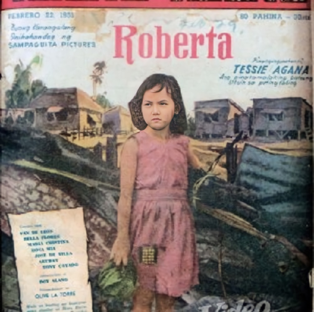 Color print ad for Roberta (1951).