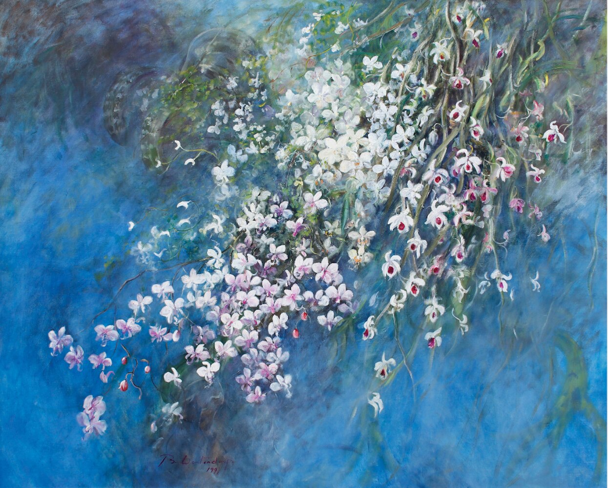Lot 111 “A Cascade of Orchids” by Betsy Westendorp 