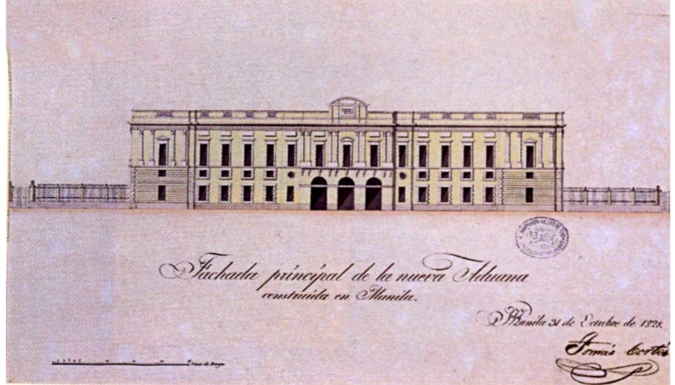 The architectural drawing for the Intendencia