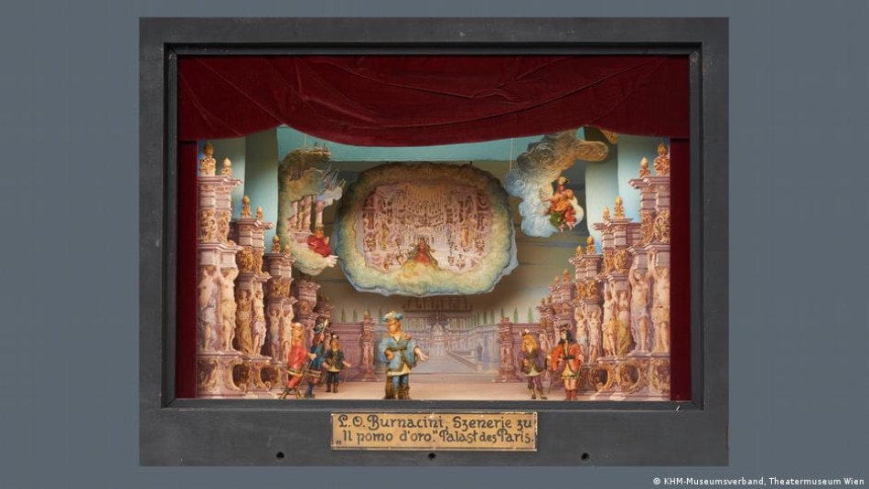 Reconstruction of a baroque stage design model from 1668 for the opera 'Il pomo d'oro'