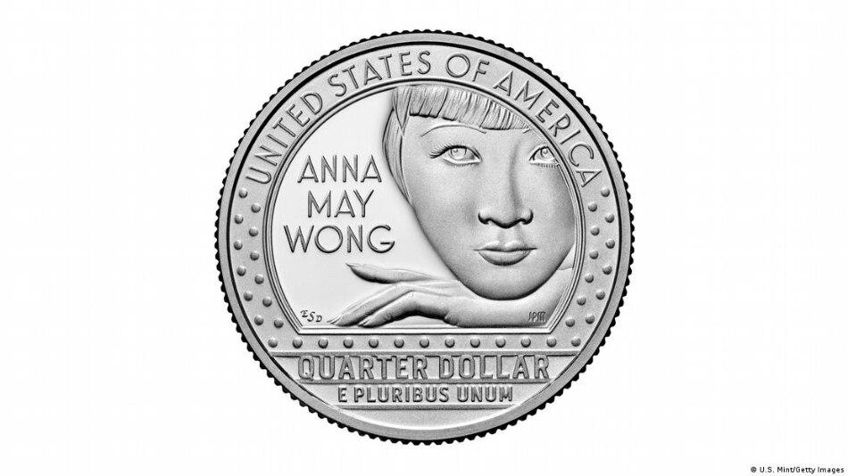 Anna May Wong on the US quarter-dollar coin