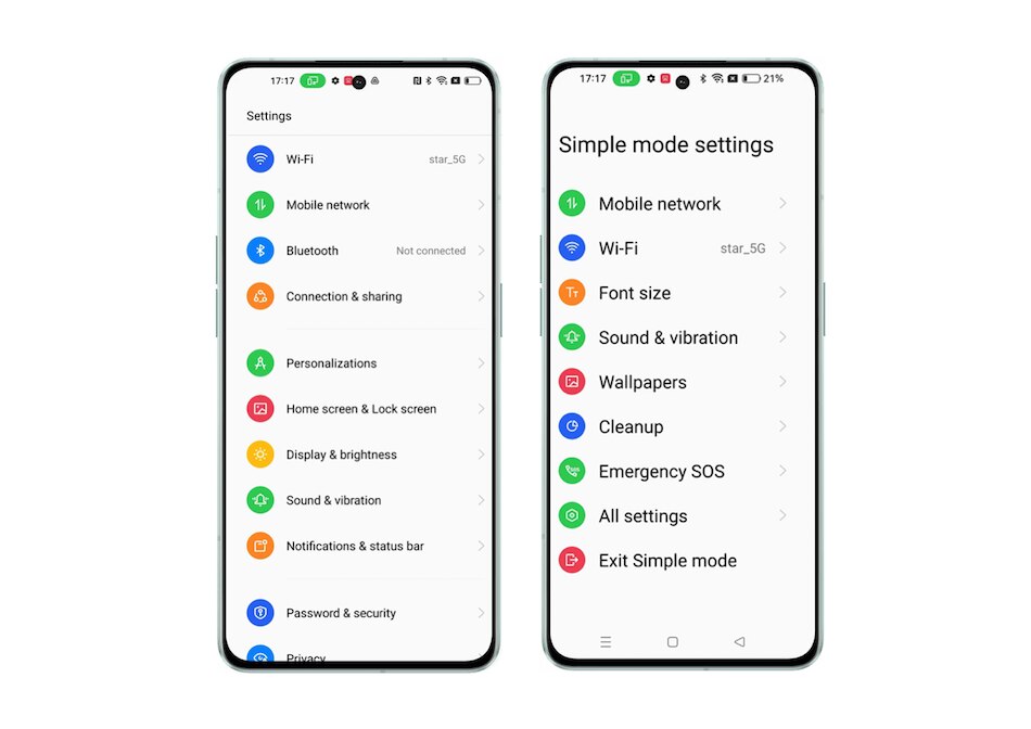 OPPO Simple Mode
