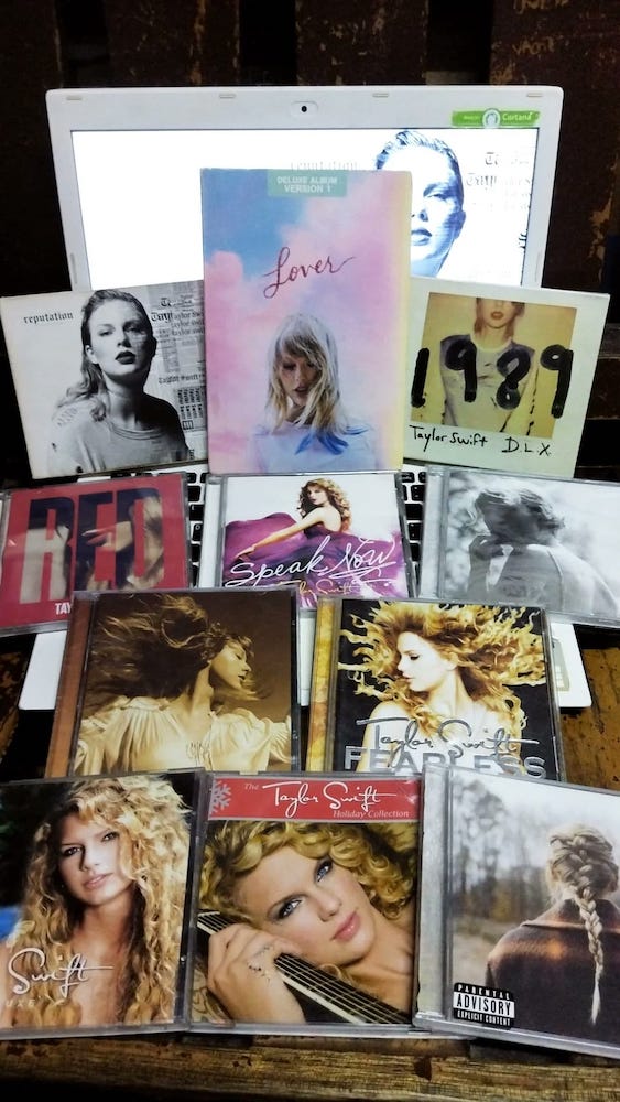 Mac Coronel's Taylor Swift album collection