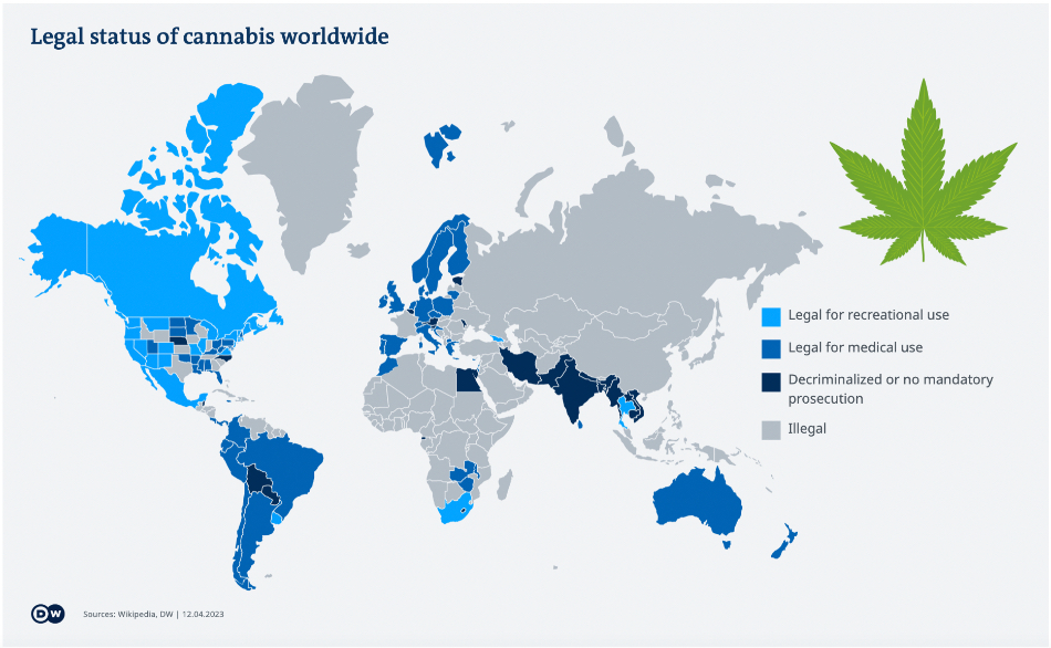 Legal status of cannabis worldwide