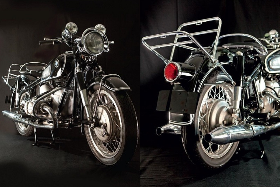 VINTAGE BMW MOTORCYCLE BANNER