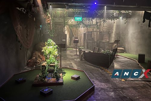 LOOK! A mini-golf course with a murder mystery twist 