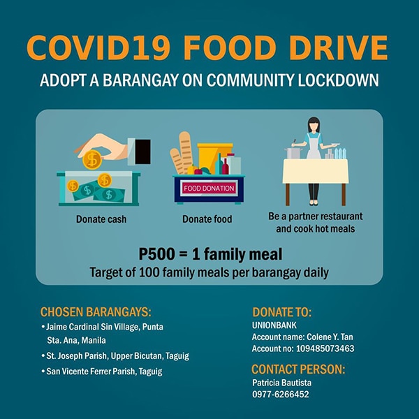 All it takes is PHP500 per meal to feed urban poor families affected by the COVID-19 quarantine 3