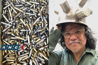 Using bullets and cartridges in his art, this sculptor wages war against the coronavirus