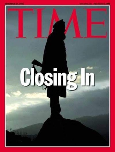 The TIME Magazine cover from December 2001.