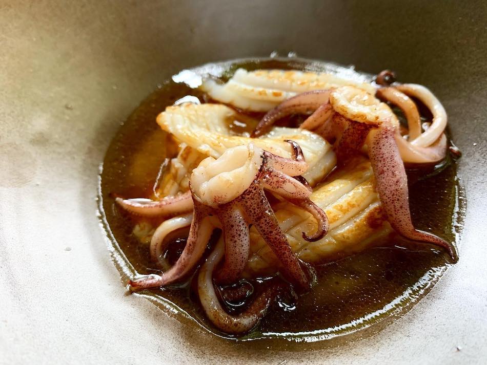 Lightly dry aged Zamboanga squid from Metiz
