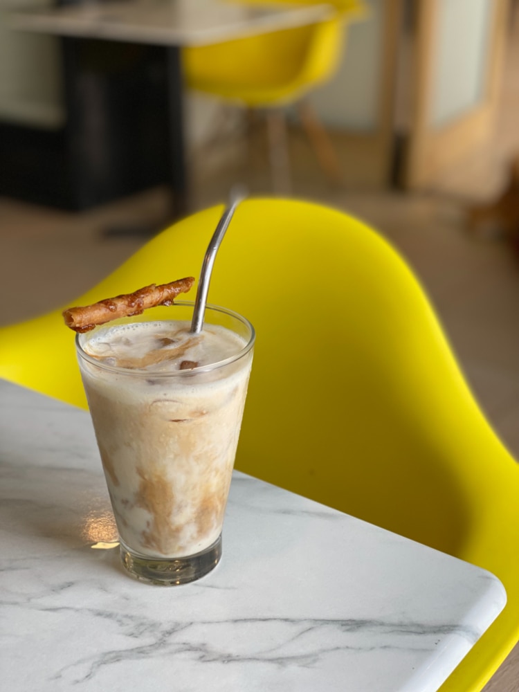 The Sunny Side Cafe's Banana Milk Latte
