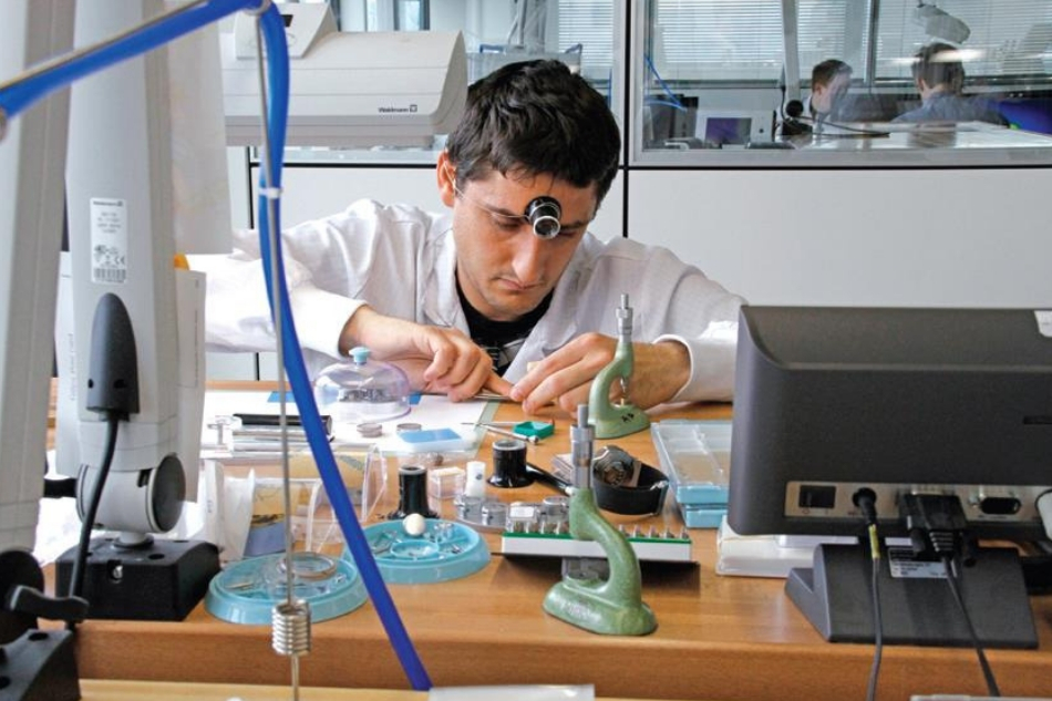 In Nyon, Switzerland, watchmakers assemble Hublot pieces by hand 4