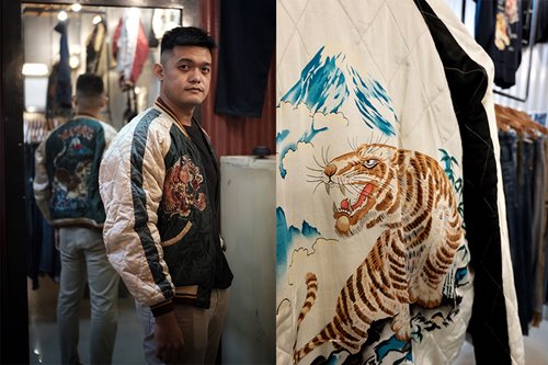 We found a vintage shop in Makati that sells these awesome Japanese post-war jackets