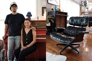 More photos of the home of the Mishukus, the couple who restores midcentury modern furniture