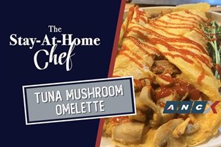 This Tuna Mushroom Omelet by Chef JP is a meal on its own | The Stay-ay-Home Chef
