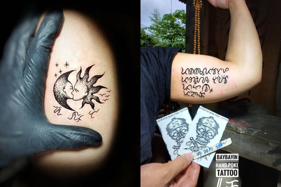 This tattoo artist in Bulacan is gaining fans for his hand poke method and baybayin designs 5