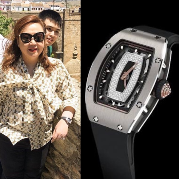 Alice wearing Richard Mille RM-07 watch